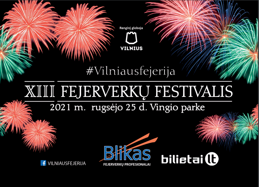 Xiii Tarptautinis Fejerverkų Festivalis Vilniuje 2021 Miesto Zirafos